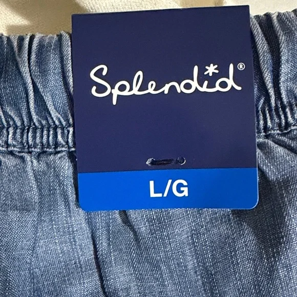 Splendid Denim Blue Relaxed Pants - just wrinkly - Picture 4 of 4